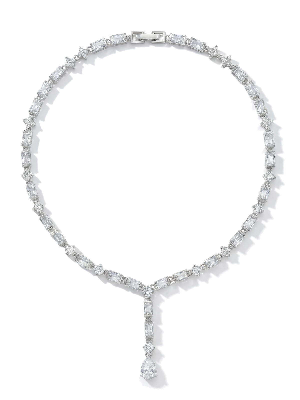 Eva Baguette Tennis Necklace