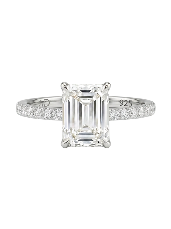1.6CT | Emerald Cut Eternity Yüzük