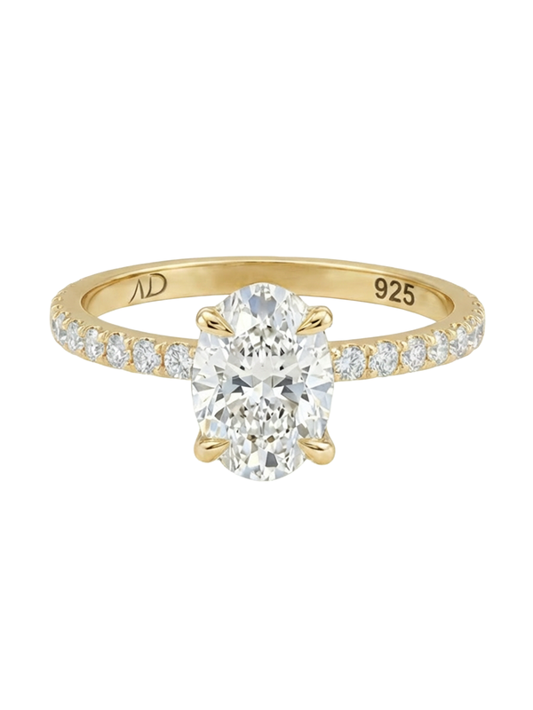 1.2CT | Oval Cut Eternity Yüzük