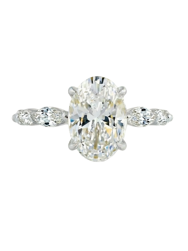 1.2CT | Oval Cut Flora Eternity Yüzük