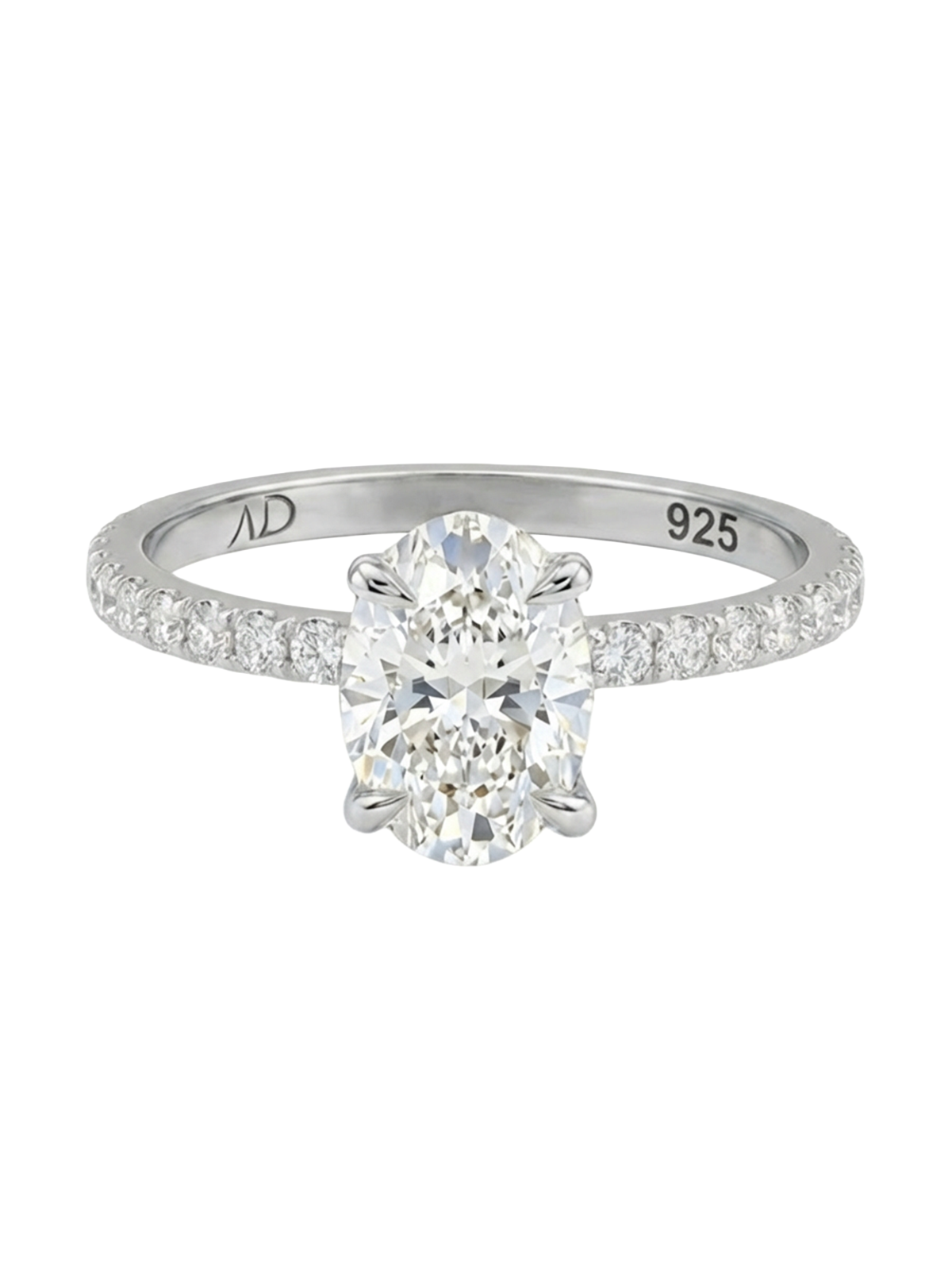 1.2CT | Oval Kesim Kolu Taşlı Yüzük