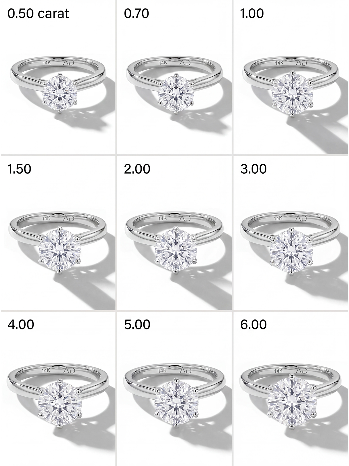 6 Prong Solitaire Ring