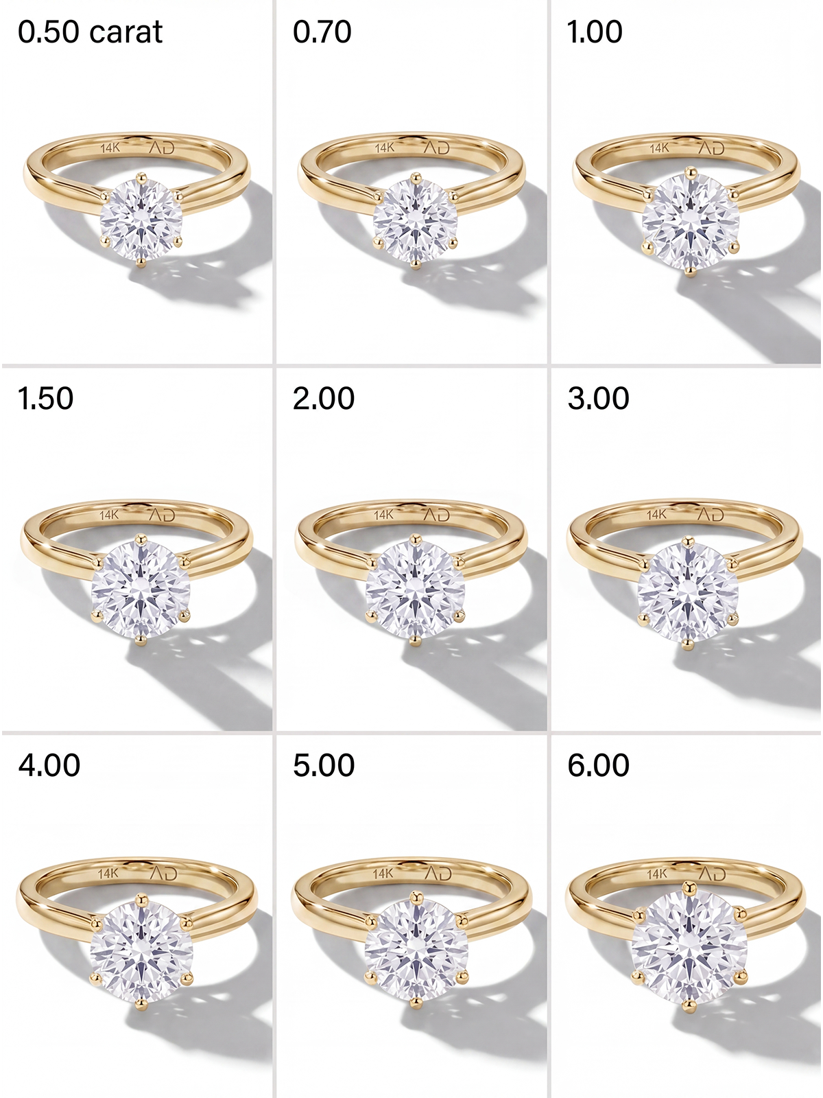 6 Prong Solitaire Ring