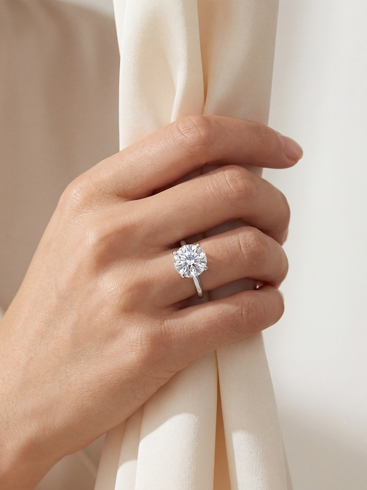 4.0CT | 4 Prong Solitaire Ring