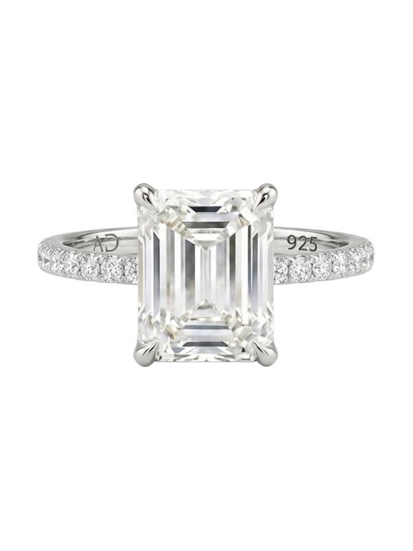 2.5CT | Emerald Cut Eternity Yüzük