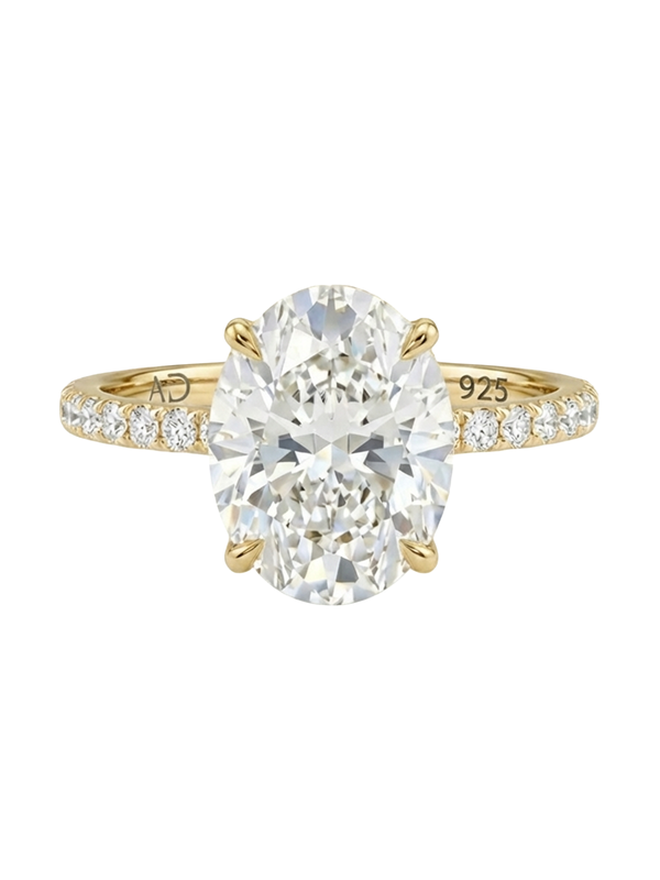 2.3CT | Oval Cut Eternity Yüzük