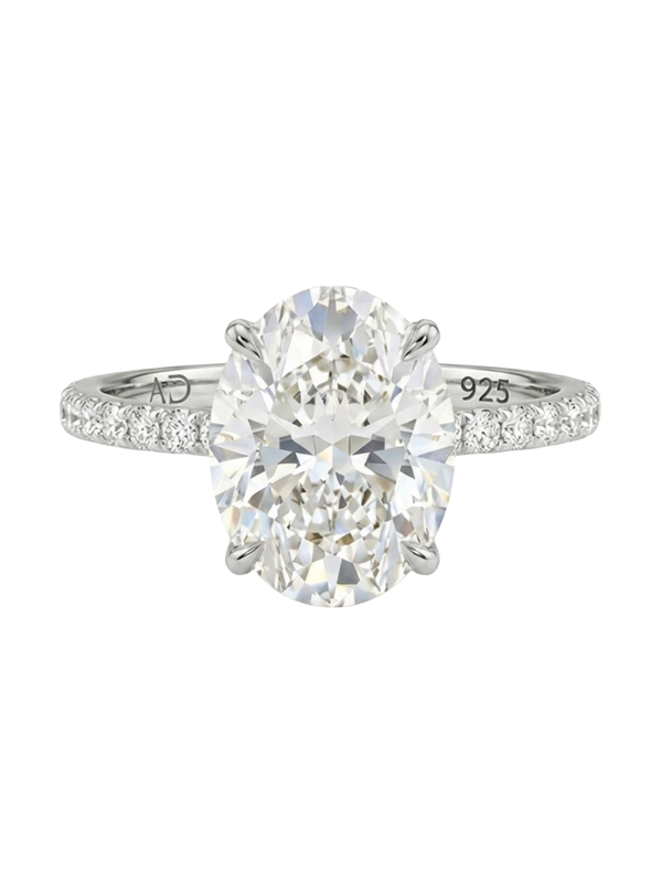 2.3CT | Oval Cut Eternity Yüzük