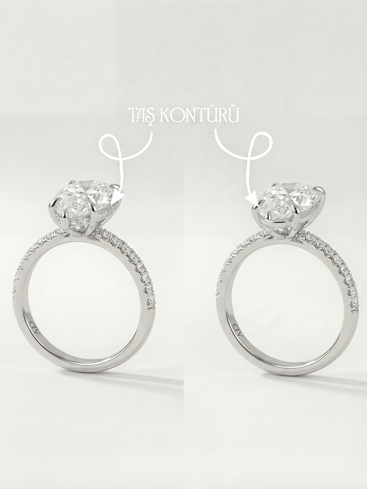 2.0CT | Pear Cut Style Stone-Set Ring