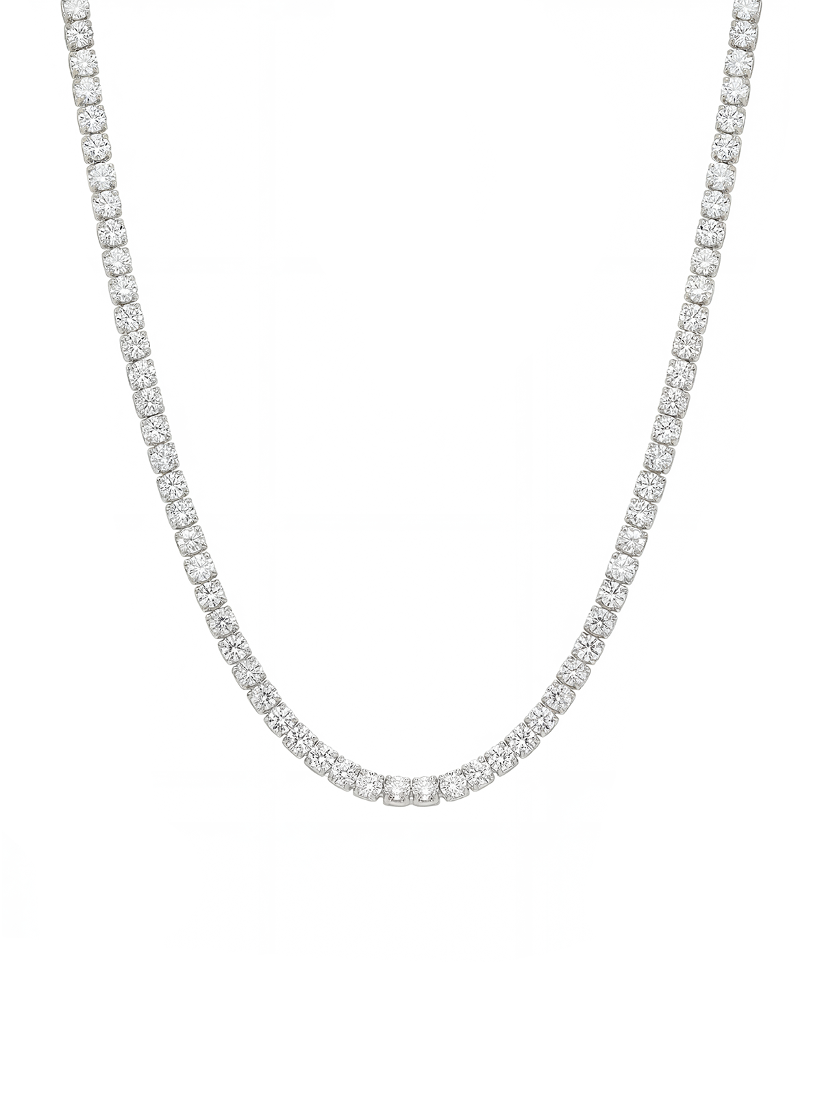 1MM | Choker Round Cut Tennis Necklace