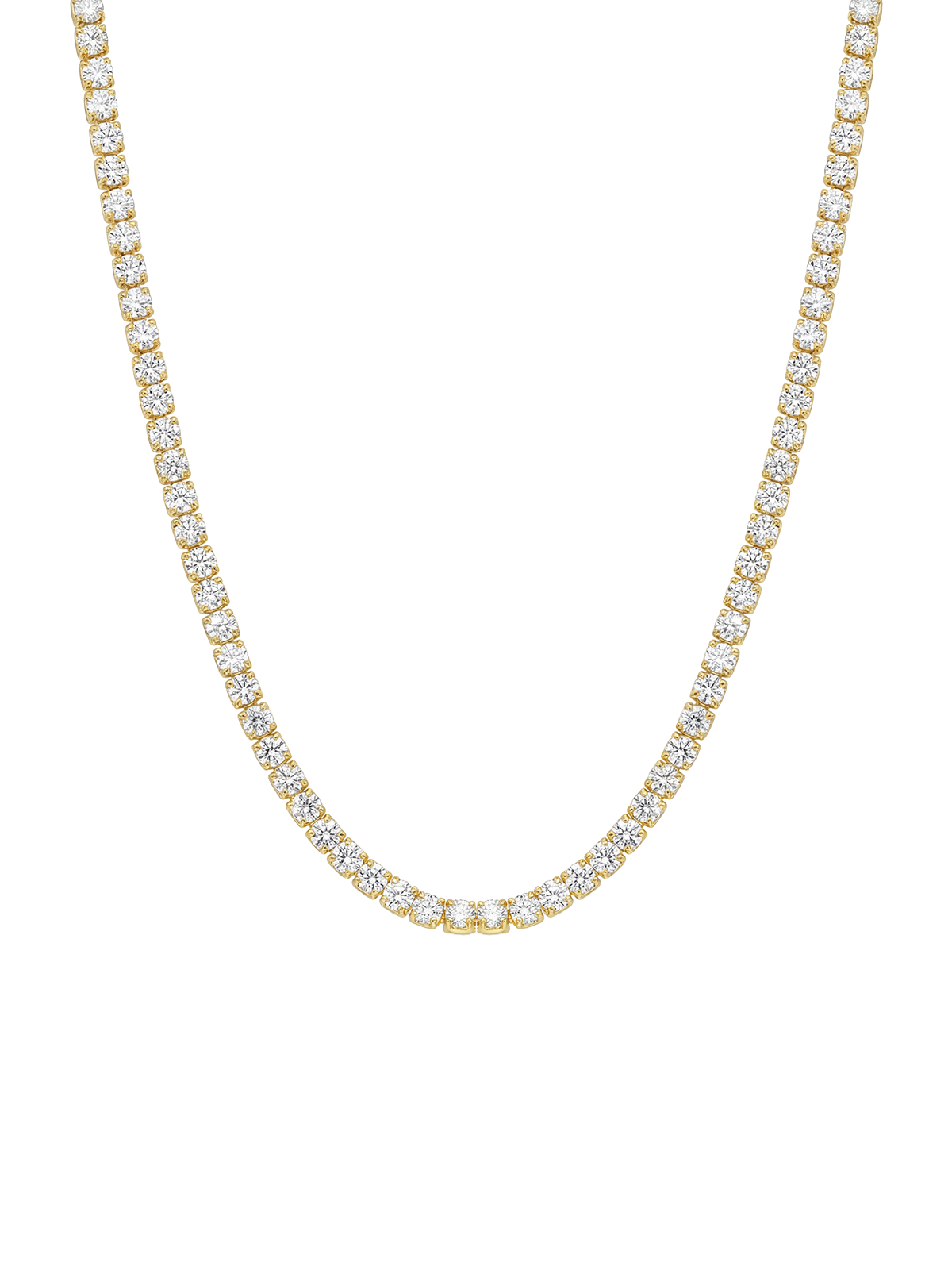 1MM | Choker Round Cut Tennis Necklace