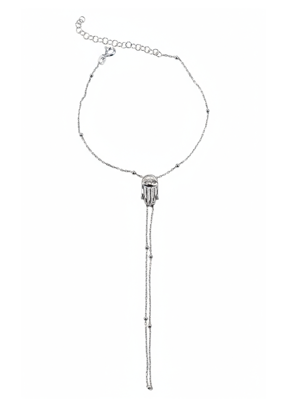 Nysa Şahmeran, gold ve silver renk seçenekleri ile ayarlanabilir bilek zinciri, kadınlar için minimal ve şık bir takı.