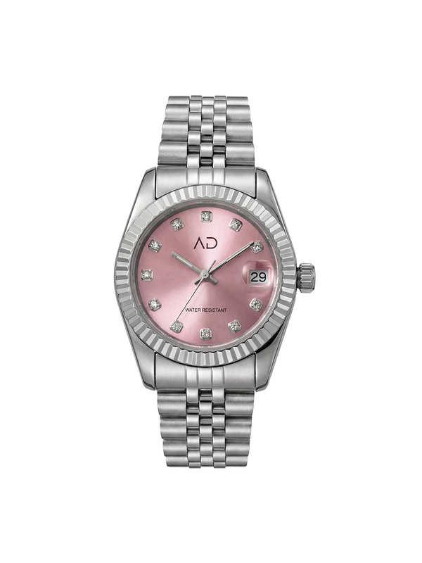 Pink Stones Watch
