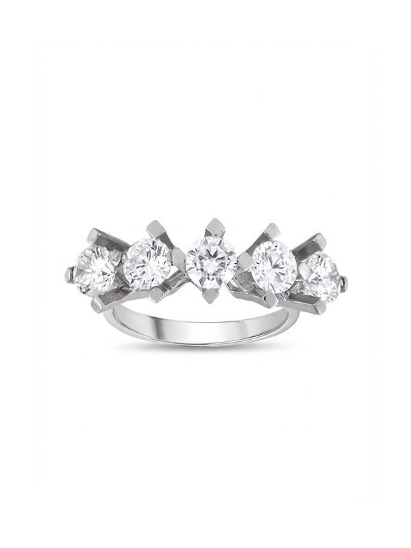 Five Stone Ring with Long Prongs
